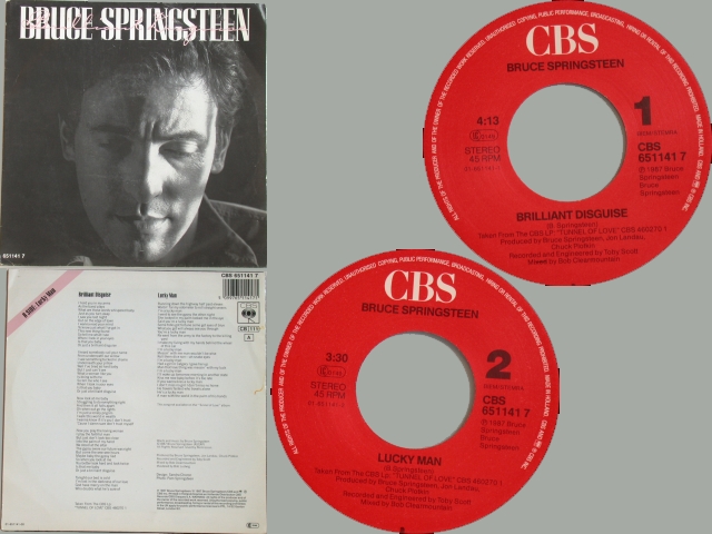Bruce Springsteen - BRILLIANT DISGUISE / LUCKY MAN